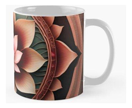 Taza X4 Arte De Mandala De Flor De Loto Calidad Premium