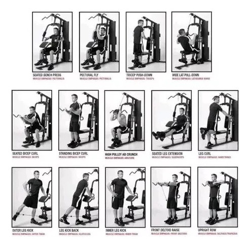 Gimnasio Multifuncional Bicep Pecho Espalda Pierna