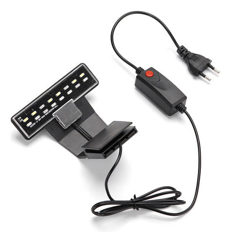 Mini Acuario Ultrafino Con Clip Con Luz Led Para Pecera