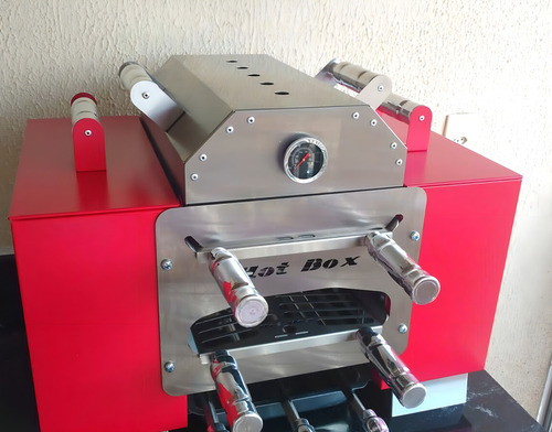 Churrasqueira Ecológica Para Apartamento Sem Fumaça Hotbox Cor Vermelho