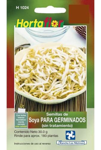 Sobre Semillas Soya Germinado 30gr (180 Semillas Aprox.)