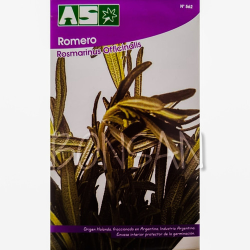Sobre Semillas As Aromatica Romero Rosmarinus Officinalis