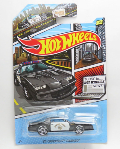 '85 Chevrolet Camaro #1 - Série Policia - 1/64 - Hot Wheels