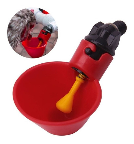 Imagen 8 de 8 de Bebedero Automático Taza + T(20mm) Aves Gallinas, Pollos X10