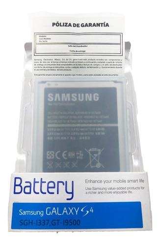 Bateria Samsung Galaxy S4 I9500 2600 Mha Caja Original
