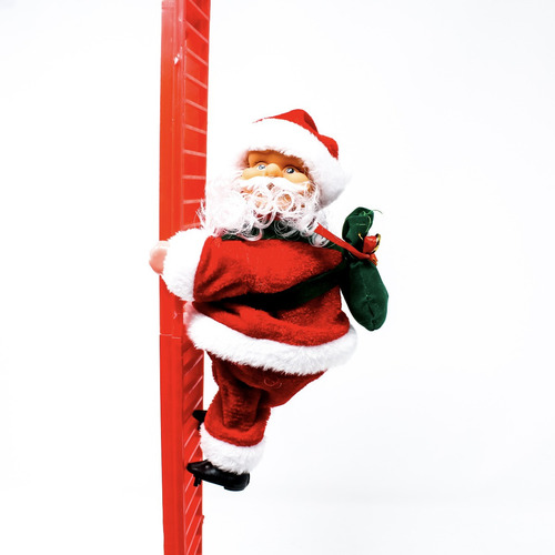 Juguete Colgante Santa Claus Sube Baja Escalera Adorno Arbol