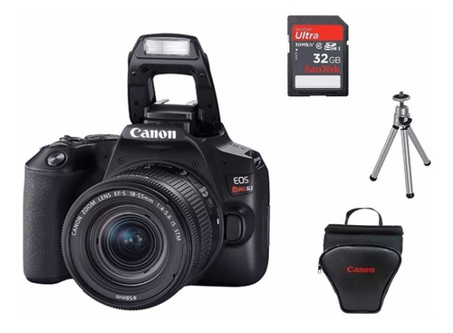 Canon Rebel Sl3 C/ Lente 18-55 Is Stm+ 32gb+ Bolsa+ Tripé