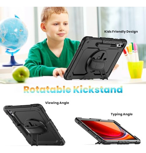 Funda Para Tablet Galaxy Tab S9 Plus 12.4 PuLG Uso Rudo