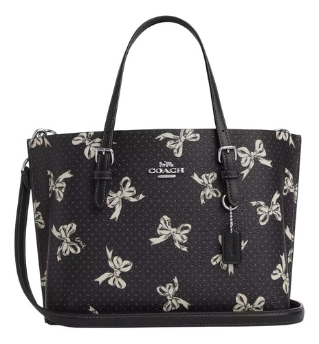 Bolsa Tote Coach Tote Color Negro Lazos