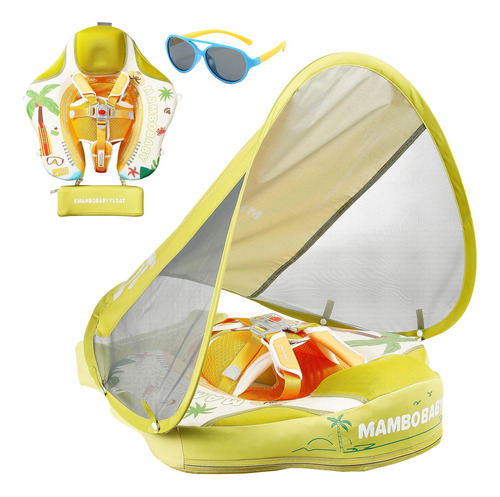 Flotador Bebé Con Dosel Y Protección Solar Mambobaby 3-24 Me