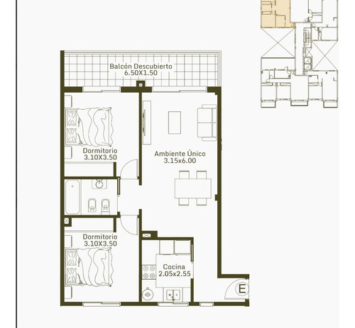 En Venta Departamento 3 Ambientes Palomar Clamaco Sa