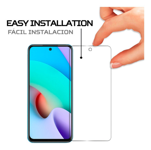 Imagen 3 de 6 de Protector De Pantalla Antishock Para Xiaomi Redmi Note 11 4g