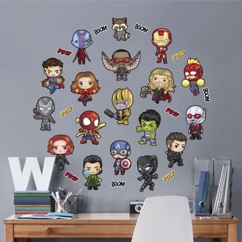 Decoración Pared Cuarto Infantil Pegatinas Funko Niño Niña Color Multicolor
