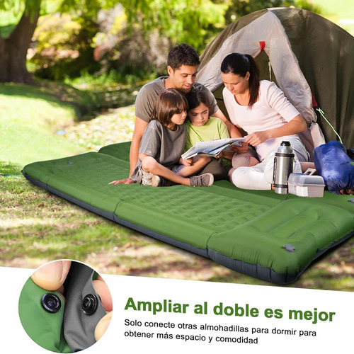 Colchoneta Inflable Portátil Para Acampar Y Senderismo