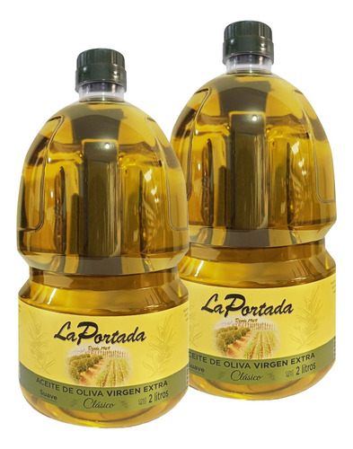 Aceite Oliva Virgen Extra La Portada 2lt Sabor Intermedio X2