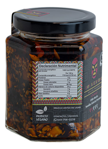 Don Alejandro Salsa Macha Gourmet Y/o Chicharrón Chile 2 Pza