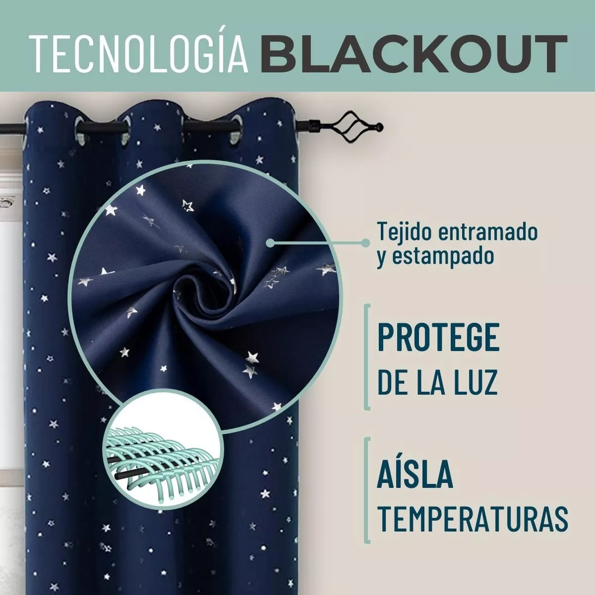 Tercera imagen para búsqueda de cortinas de tela