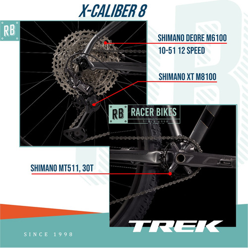 Imagen 2 de 10 de Bicicleta Trek X-caliber 8 Shimano 12v R29 Rock Shox