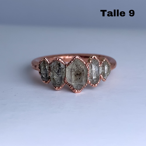 Anillo Corona De Herkimer- Varios Talles Listos Para Enviar