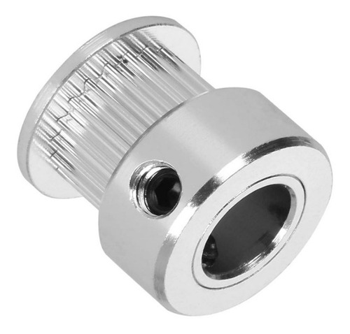 2 Polias Gt2 20 Dentes Em Alumínio Furo 8mm P/ Correia 6mm
