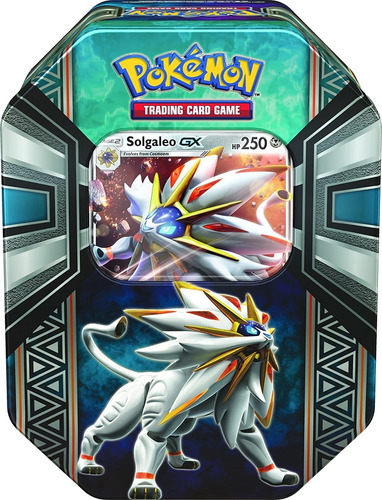  Tcg Legends Of Alola Tin Card Game Solgaleo Gx O Lunal...