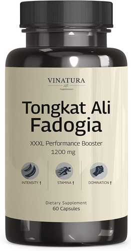 Vinatura | Fadogia Agrestis Tongkat Ali | 1200mg | 60 Caps