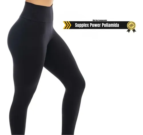 Legging preta grossa cintura alta 2025