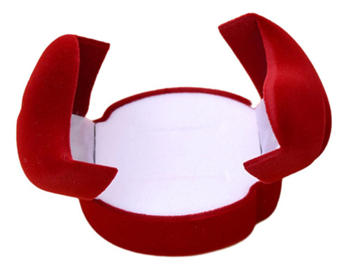 Caja De Anillos De Boda Con Corazón, Estuche De Joyería