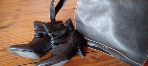 Botas Cortas Lady Stork 38 Y Cartera!!!!