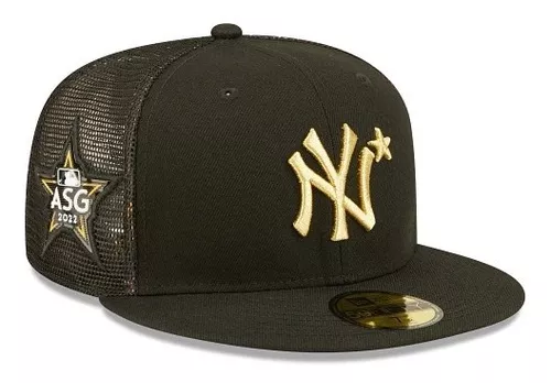 Gorra New Era Ny 59 Fifty Negra Plana 100% Original