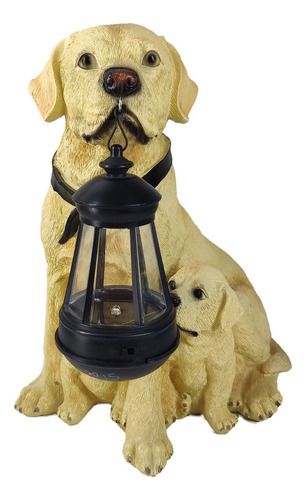 Estatuas De Perro Con Luz Led, Luz Solar, Linterna Para Perr
