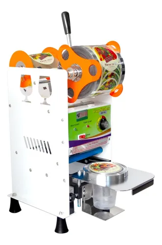 Selladora Vasos Manual Sencilla Para Negocio + Rollo Frutas