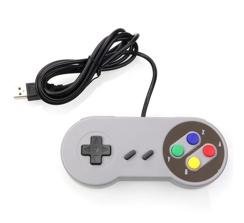 Joystick Nintendo Snes Gamepad Usb Color Pc Raspberry Hobb