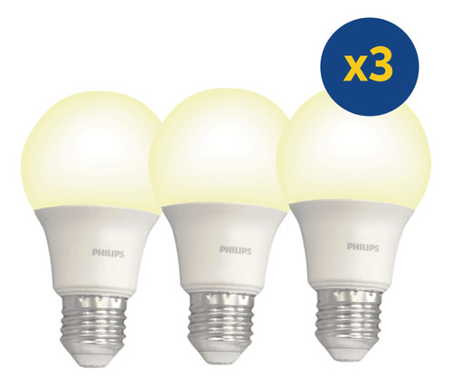 Ampolleta Led A60 Ecohome 12w 900lm Pack 3un Philips