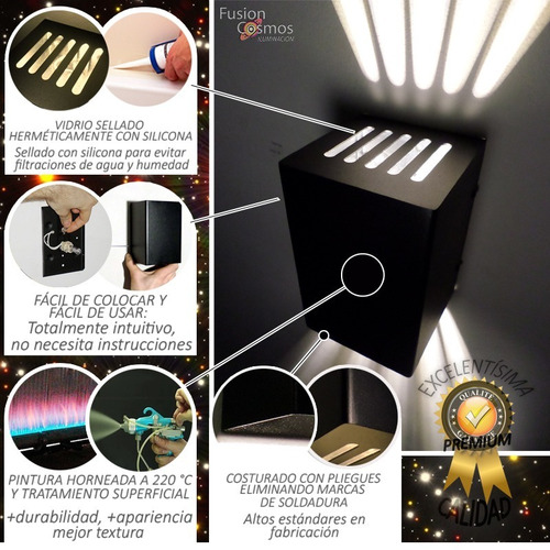 Imagen 9 de 10 de Artefacto Iluminación Superbrillante Efecto 10 Rayos X5un