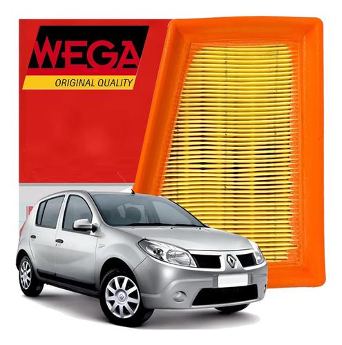 Filtro Ar Motor Sandero 1.6 16v 2009 2010 2011 2012 2013