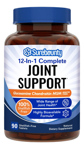 Surebounty Soporte Articular, Glucosamina Condroitina Msm Co