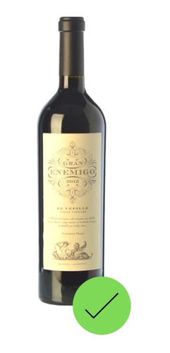 Vino Gran Enemigo Agrelo Cabernet Franc Botella X 750ml  