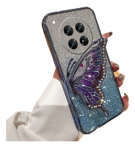 Funda Para Xiaomi Poco C75 14c Mariposa Rosa Flash