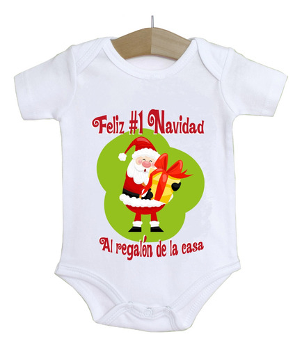 4 Enteritos De Bebé Body Mi #1 Navidad 100% Personalizados