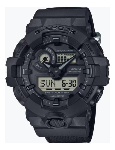 G Shock Ga 700bce 1a Original Correa Nailon Negro Mate 