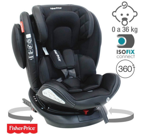 Imagen 3 de 10 de Butaca Para Auto Fisher Price Fix 360 Giratoria 0-36 Kg