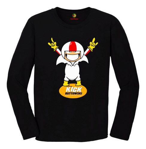 Remera Kick Buttowski Mangas Largas Algodón