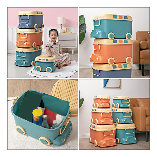 Contenedor De Juguetes Para Niños, Caja De Almacenamiento De