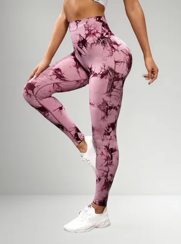 Leggins Push Up Tie Dye Sin Costuras Levanta Cola Para Mujer