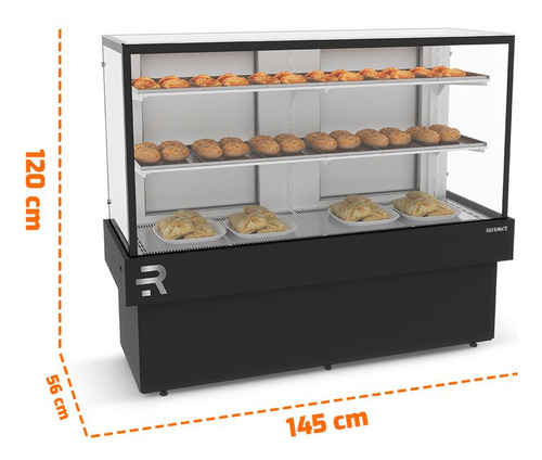 Confeitaria Vanguard Plus Quente 145cm 220v - Refrimate