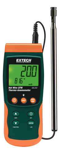Extech Termo-anemometro Datalogger Alambre Caliente Sdl350