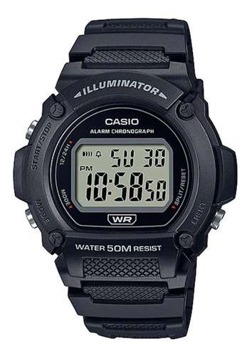 Reloj Casio W-219h-1av Sports 50m Loc Centro