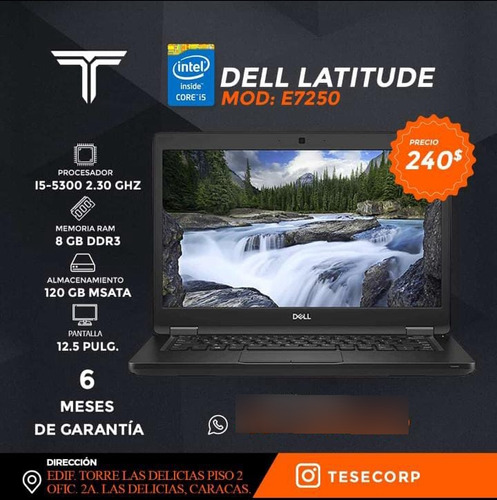 Lapto Dell Latitude E7250