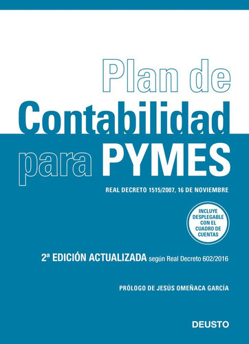 Plan De Contabilidad Para Pymes, De Aa. Vv.. Editorial Deusto, Tapa Blanda En Español